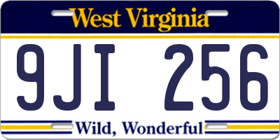 WV license plate 9JI256