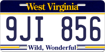 WV license plate 9JI856