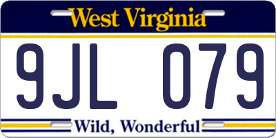 WV license plate 9JL079