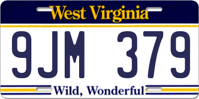 WV license plate 9JM379
