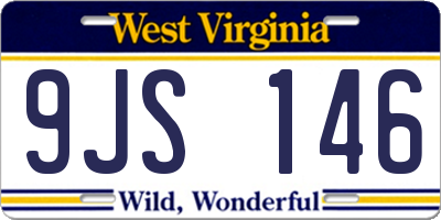WV license plate 9JS146