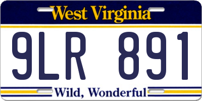 WV license plate 9LR891