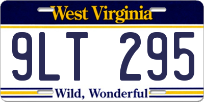 WV license plate 9LT295