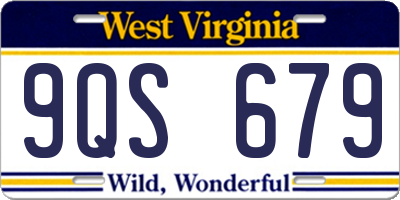 WV license plate 9QS679