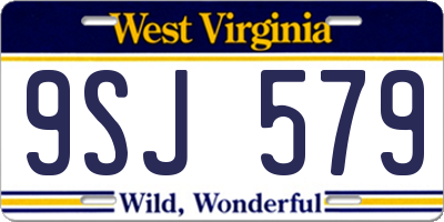 WV license plate 9SJ579