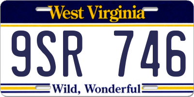 WV license plate 9SR746