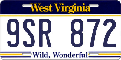 WV license plate 9SR872