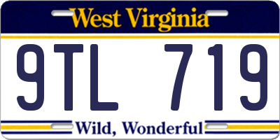 WV license plate 9TL719