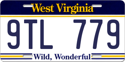 WV license plate 9TL779