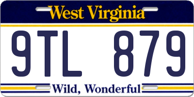 WV license plate 9TL879