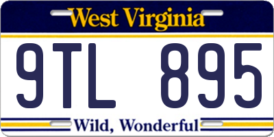 WV license plate 9TL895