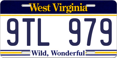 WV license plate 9TL979