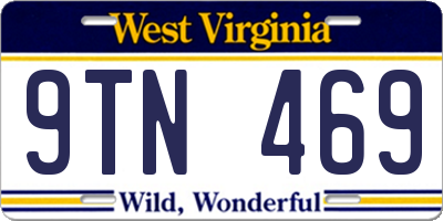 WV license plate 9TN469