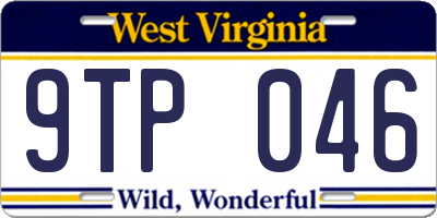 WV license plate 9TP046