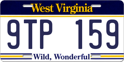 WV license plate 9TP159