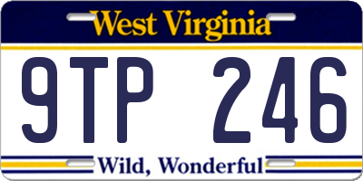 WV license plate 9TP246