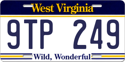 WV license plate 9TP249