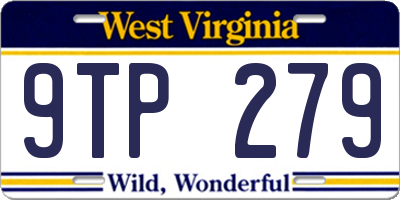 WV license plate 9TP279