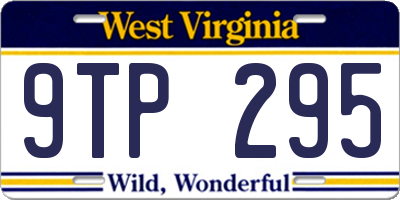 WV license plate 9TP295