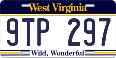 WV license plate 9TP297