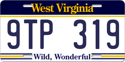 WV license plate 9TP319