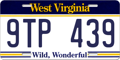 WV license plate 9TP439