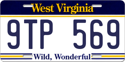 WV license plate 9TP569