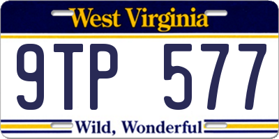 WV license plate 9TP577