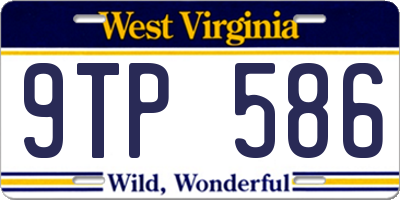 WV license plate 9TP586
