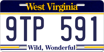 WV license plate 9TP591