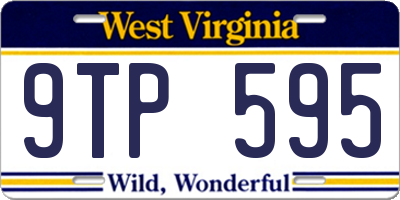 WV license plate 9TP595
