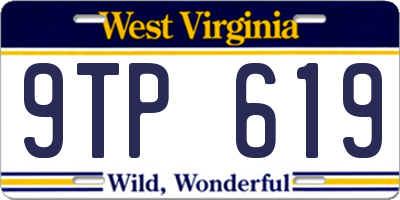 WV license plate 9TP619