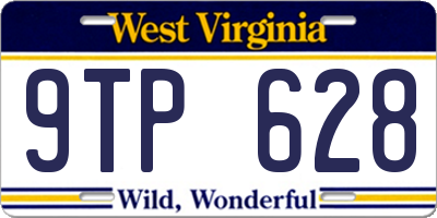 WV license plate 9TP628