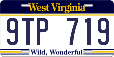 WV license plate 9TP719