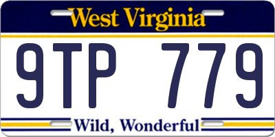 WV license plate 9TP779