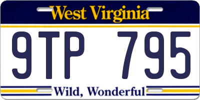 WV license plate 9TP795
