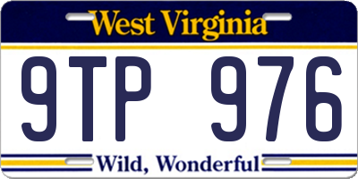 WV license plate 9TP976