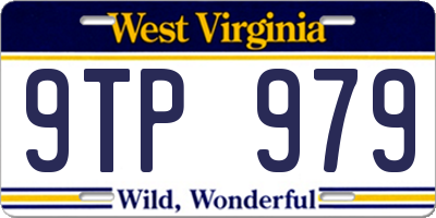 WV license plate 9TP979
