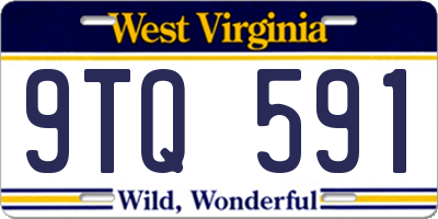 WV license plate 9TQ591