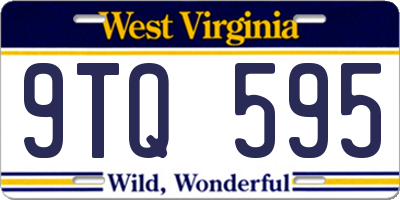 WV license plate 9TQ595