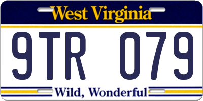 WV license plate 9TR079