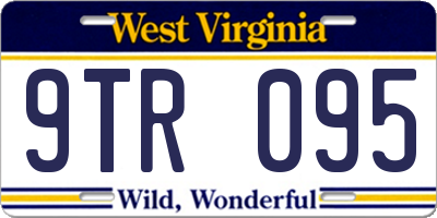 WV license plate 9TR095