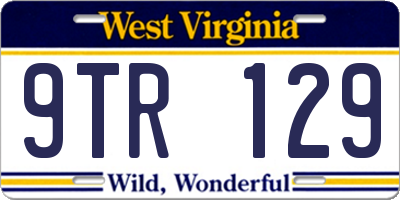 WV license plate 9TR129