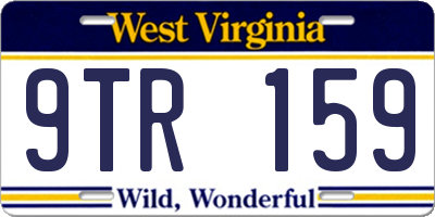 WV license plate 9TR159