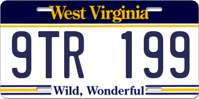WV license plate 9TR199