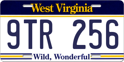 WV license plate 9TR256