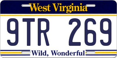 WV license plate 9TR269