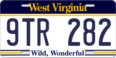 WV license plate 9TR282