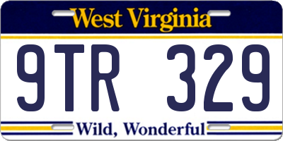 WV license plate 9TR329