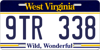 WV license plate 9TR338
